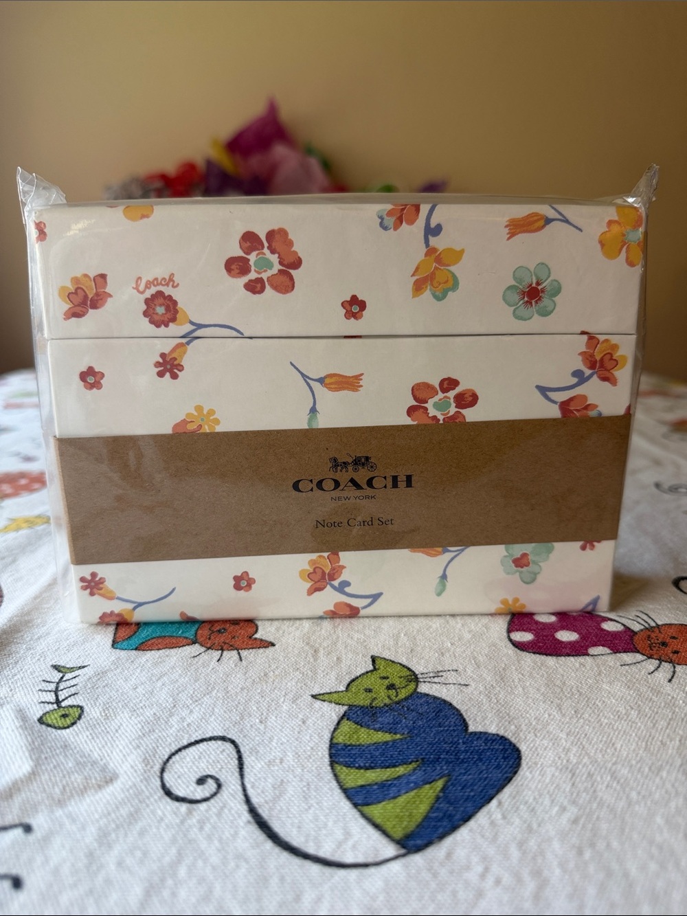 💐 COACH FLORAL NOTE CARD SET 💐 NWT 💐